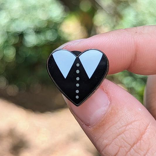 Wednesday Heart Mini Pins