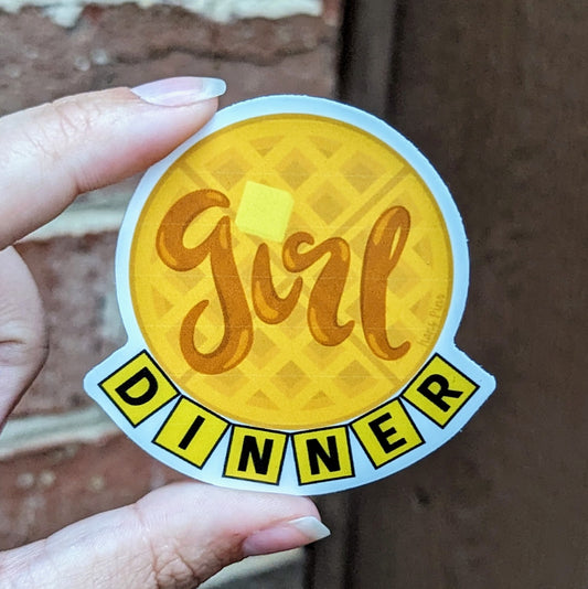 Waffle Dinner Sticker