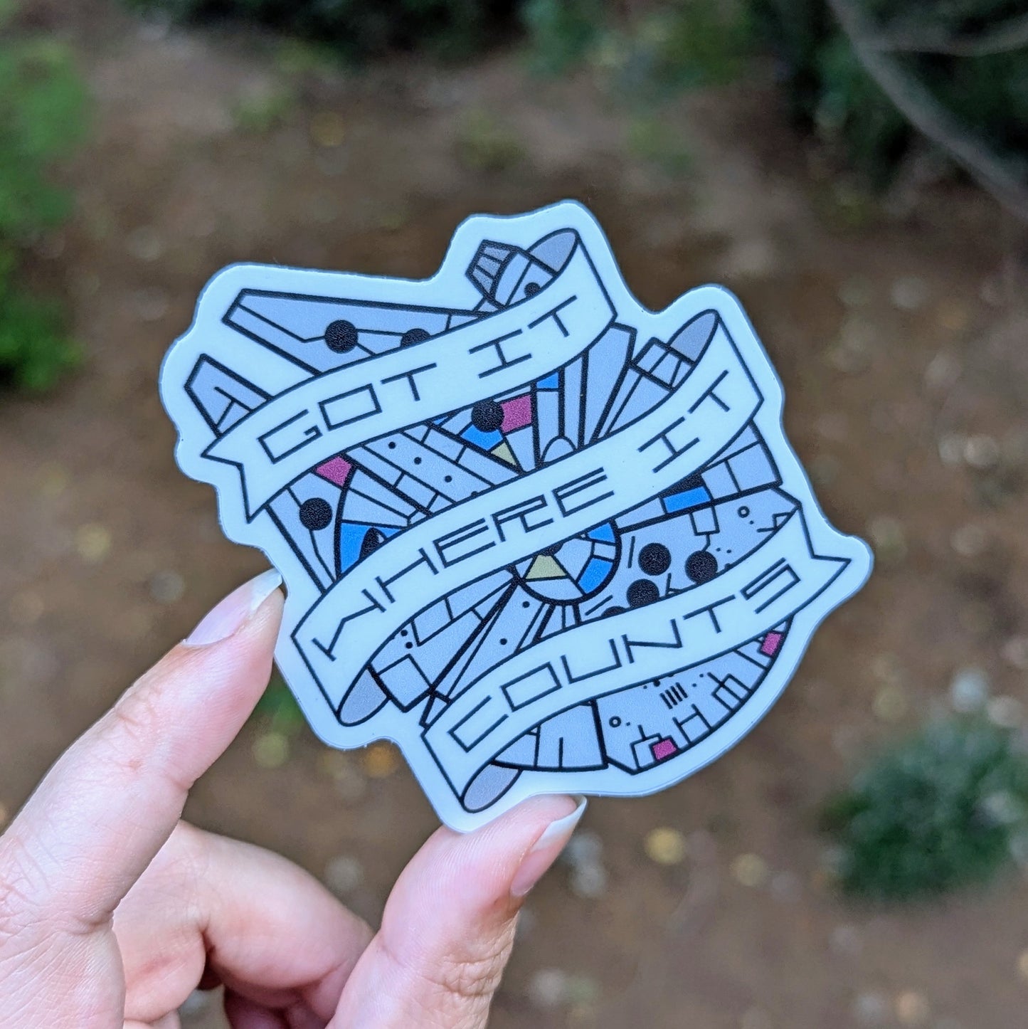 Solo Quote Ship Sticker