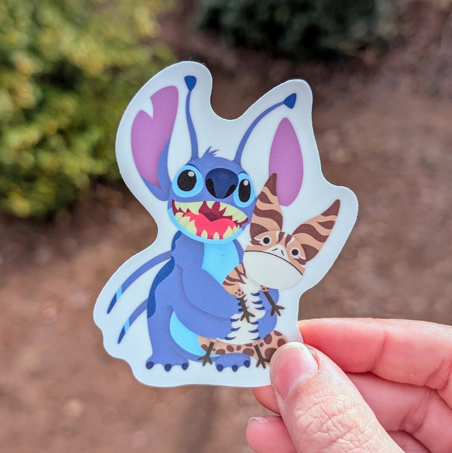 Stitch and Alien Cat Sticker
