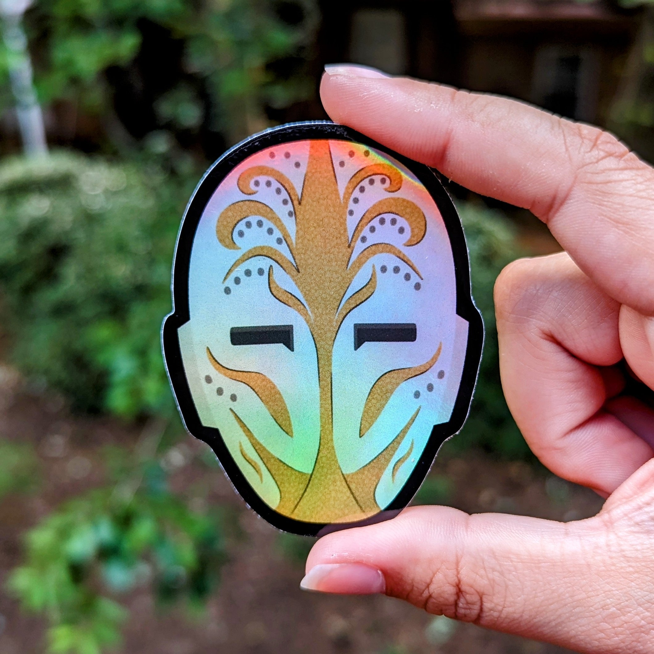 Holo Mask Sticker – hanspins