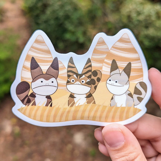 Cat Trio Sticker