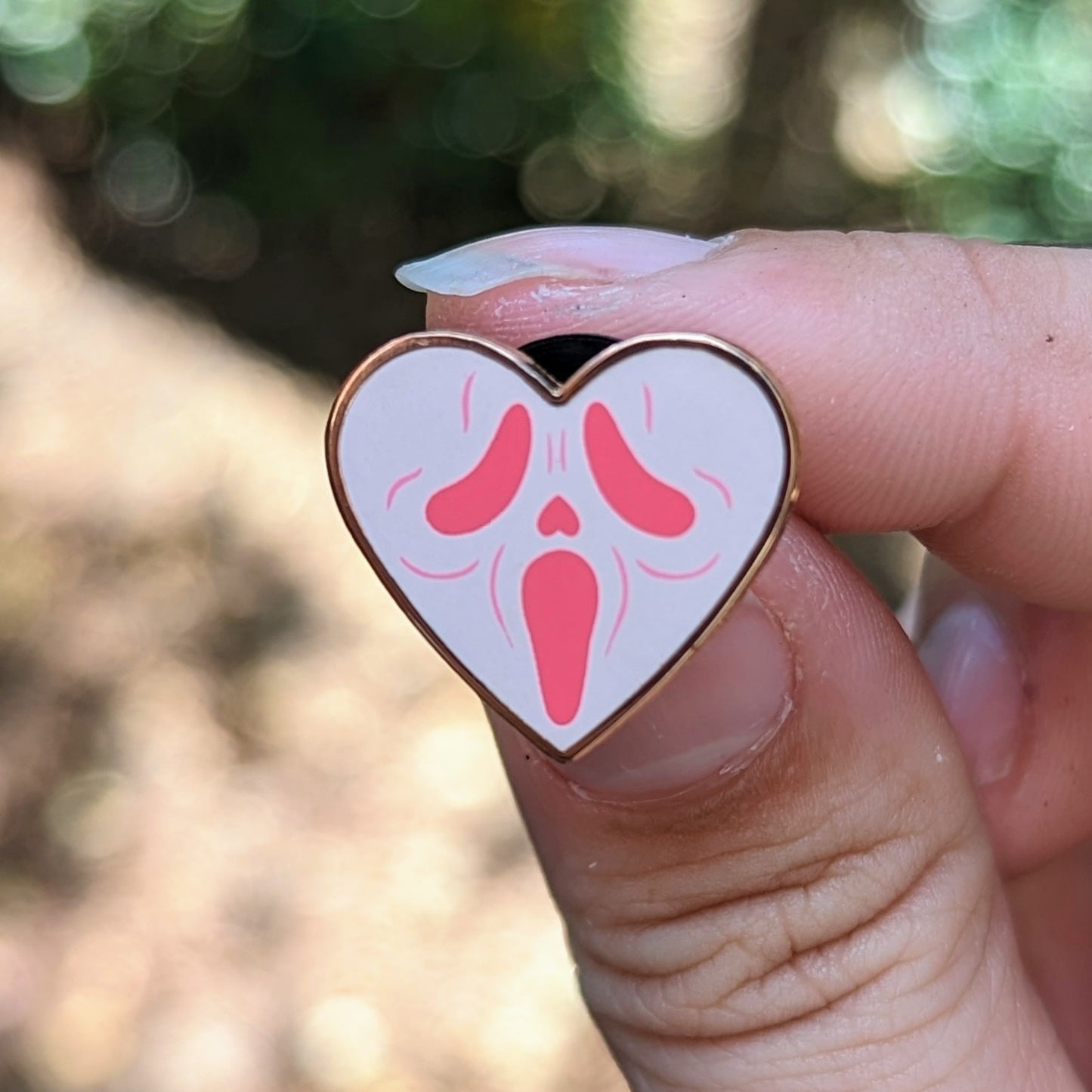 Ghost Heart Mini Pins