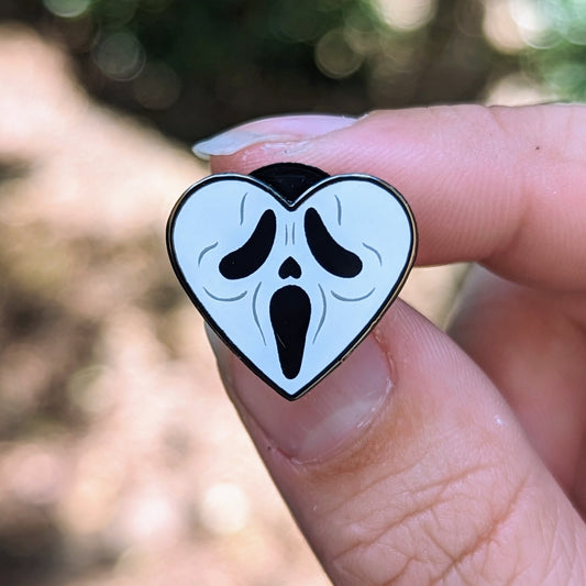 Ghost Heart Mini Pins