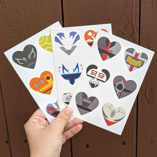 Heart Series Sticker Sheets