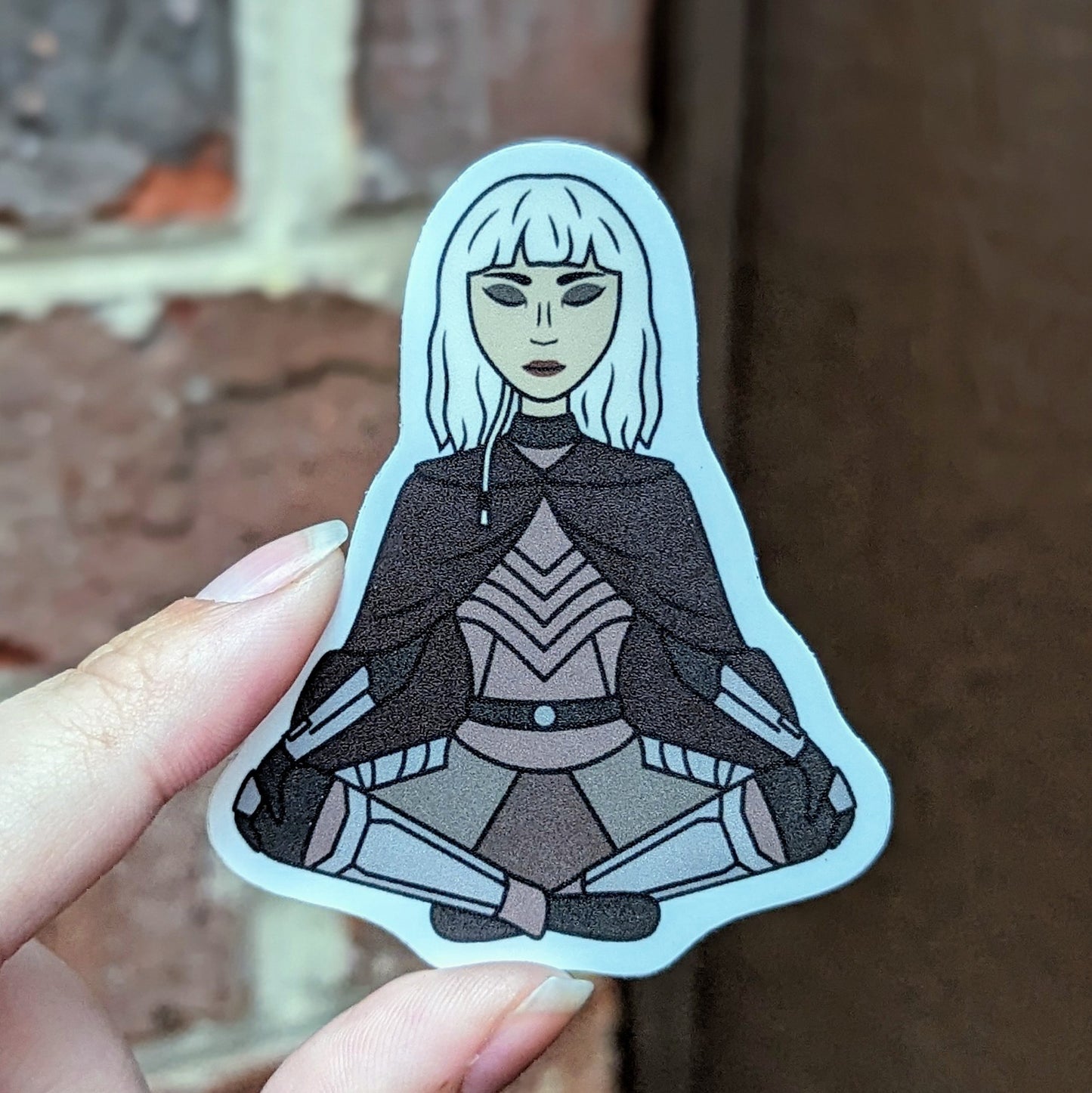 Meditating Hati Sticker