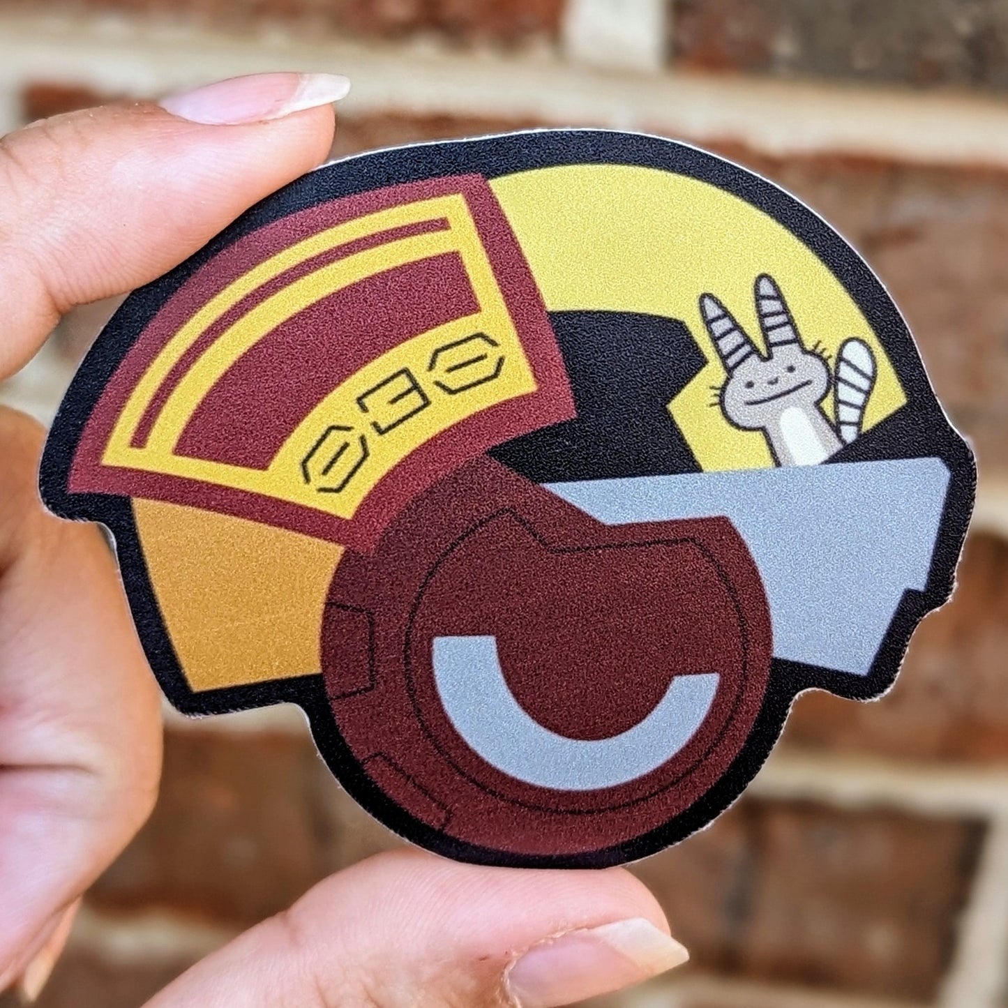 Speeder Bike Helmet Sticker