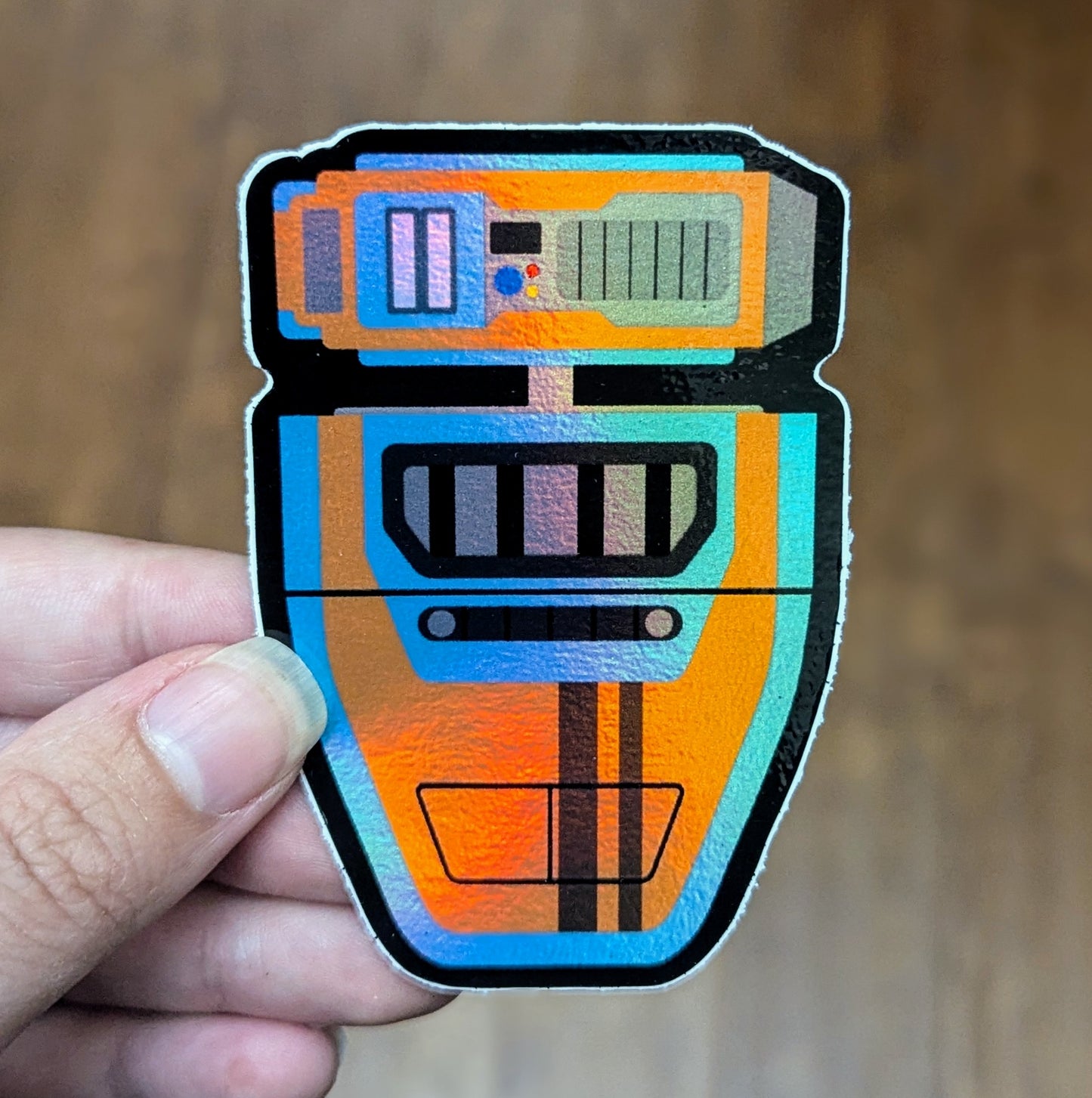 Holo Pocket Robot Sticker