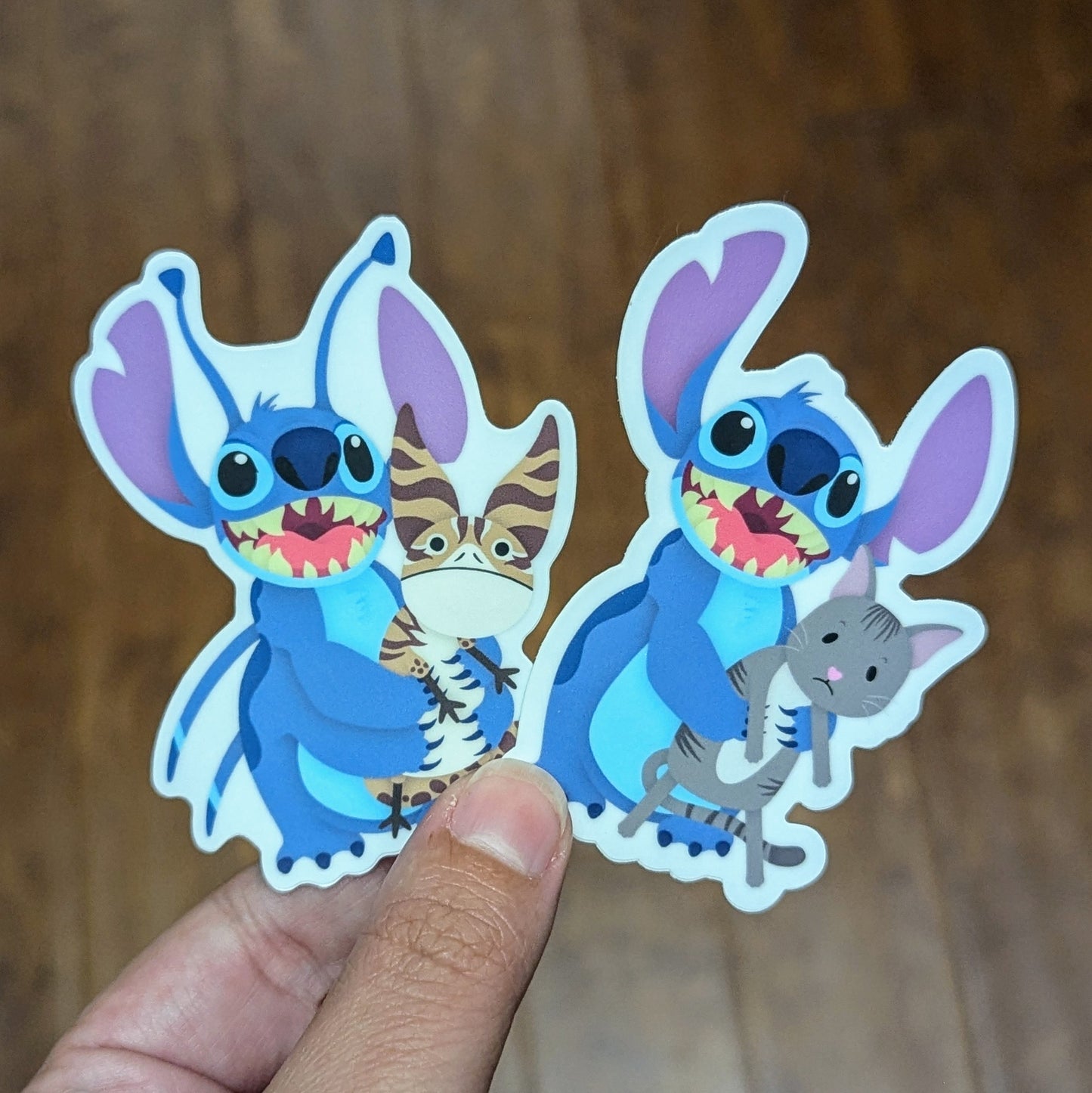 Stitch and Cat Stickers