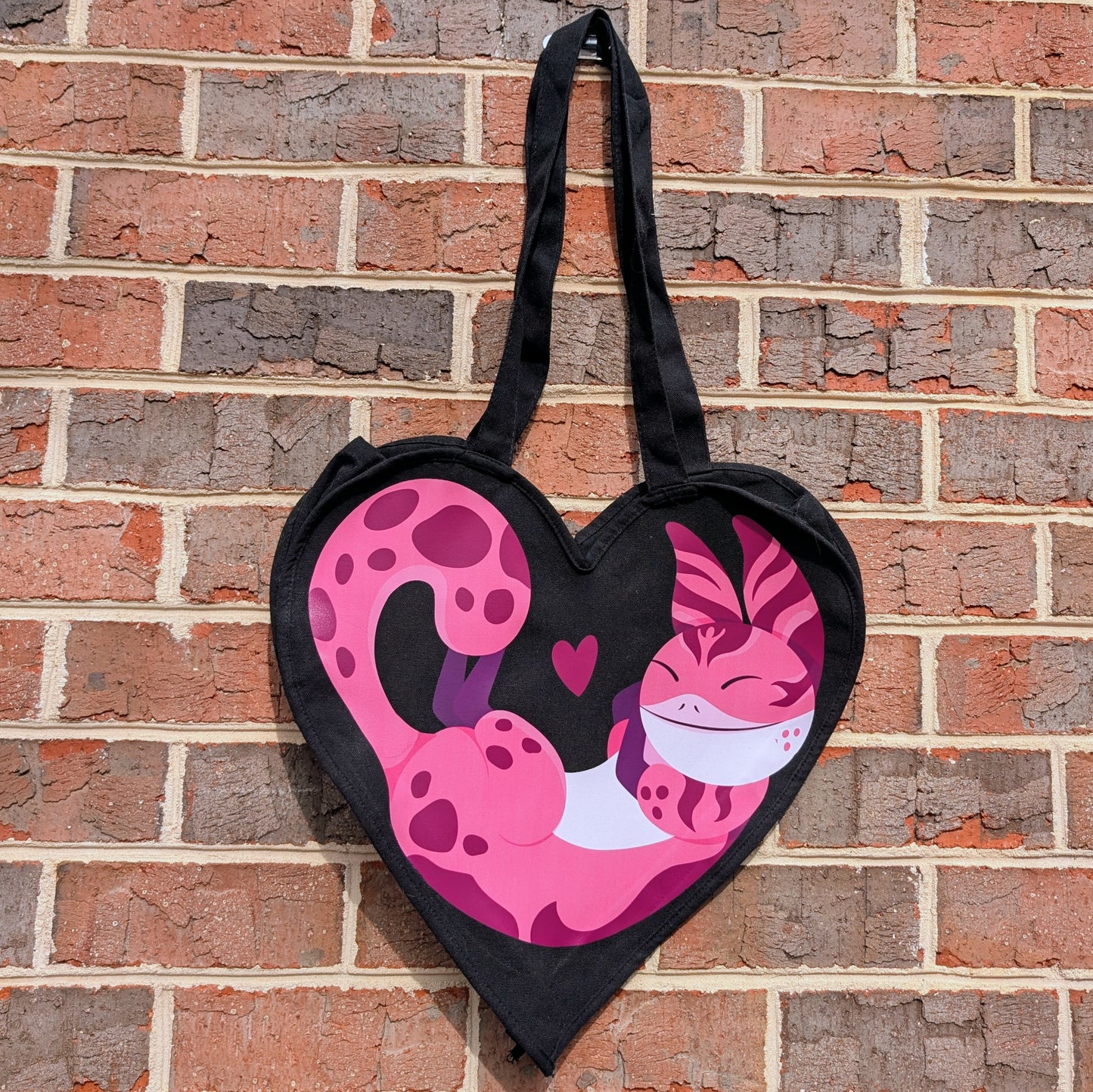 Black Heart Tote Bag