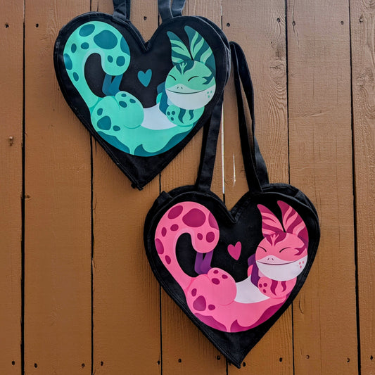 Black Heart Tote Bag