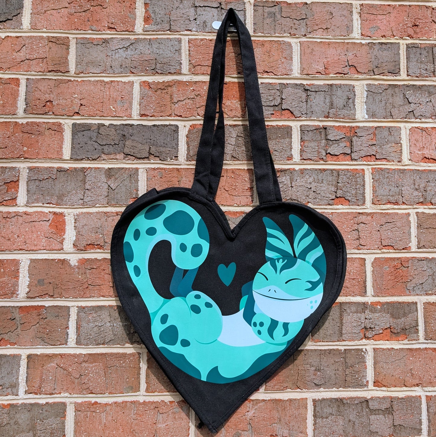 Black Heart Tote Bag